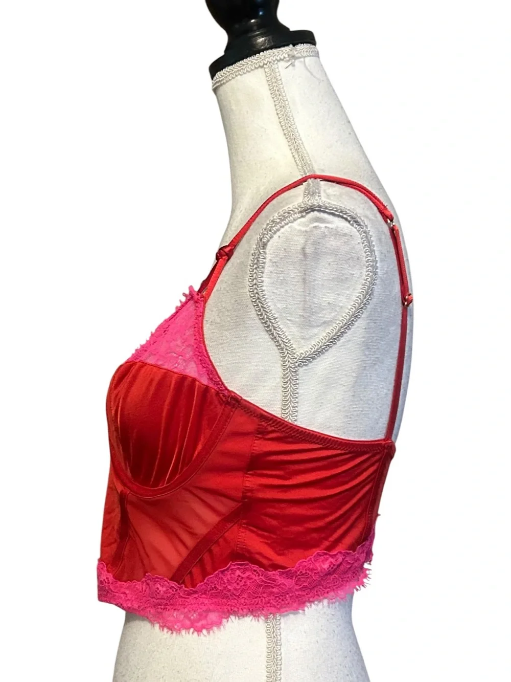 Auden lace satin